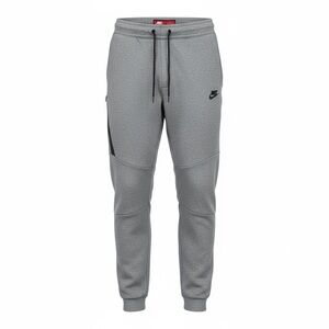 Nike Men’s Gray Jogger Sweatpants Size Large Tapered Drawstring (View Images)